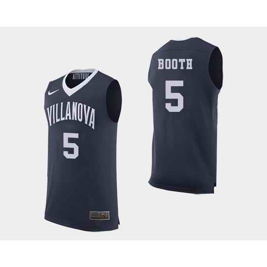 Men Villanova Wildcats Phil Booth Navy College Basketball Jersey